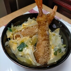 めんつゆで簡単☆エビフライ丼